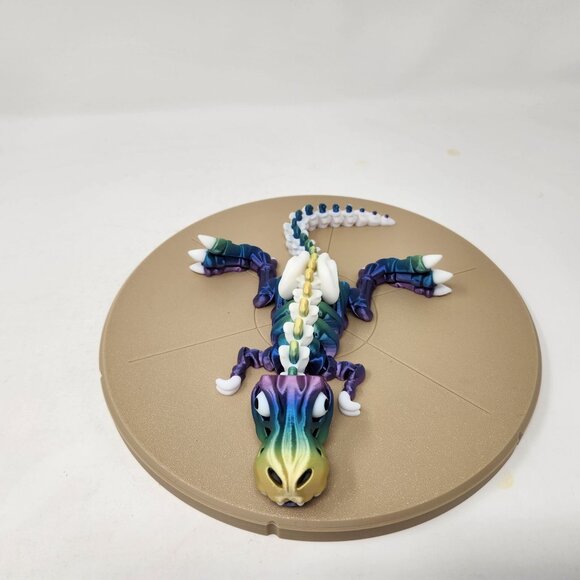 3D Printed Flexi Factory Articulated T- Rex Dinosaur Skeleton 5" x 8" - Picture 5 of 7